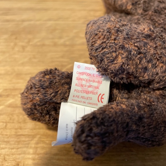 Ty Beanie Babies Fetcher Dog Brown Super Soft 2000 – New Tag Protector VINTAGE - Picture 4 of 9